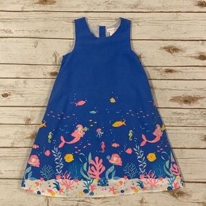 Tommy Bahama Girls Under The Sea Mermaid Sleeveless Blue Dress Size 7